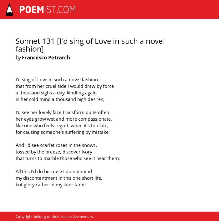 sonnet 131