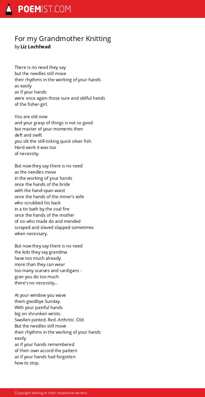 for my grandmother